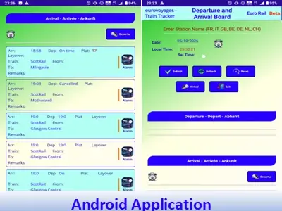 Euro Train Tracker Real-Time App