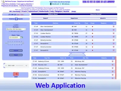 EuroRail Tracker Web Application