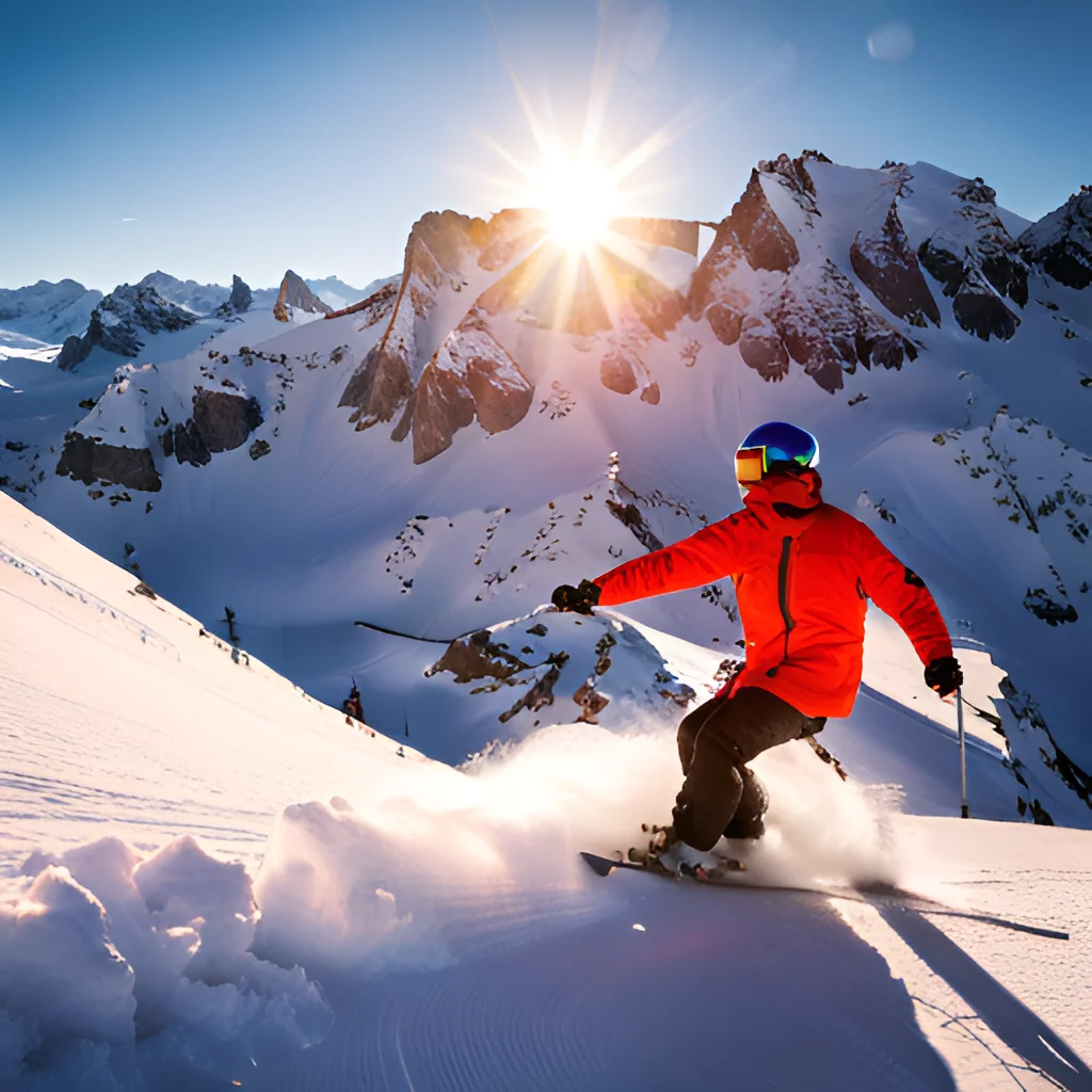 Skiing in France 1